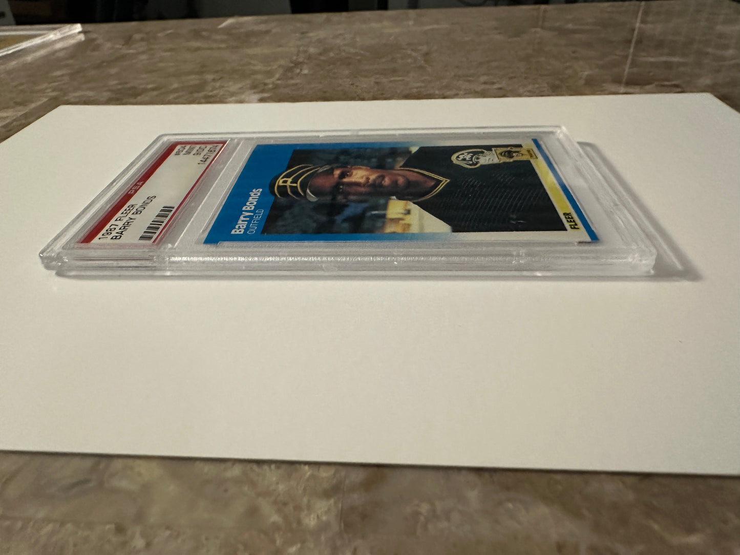 Barry Bonds #604 PSA Graded Mint 9 (OC) (1987 Fleer)