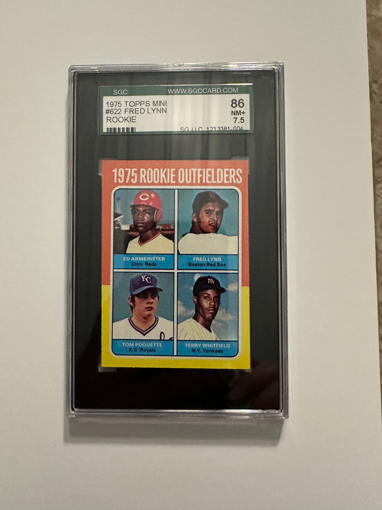 Rookie Outfielders #622 SGC/PSA Graded NM+ 7.5 (1975 Topps Mini)