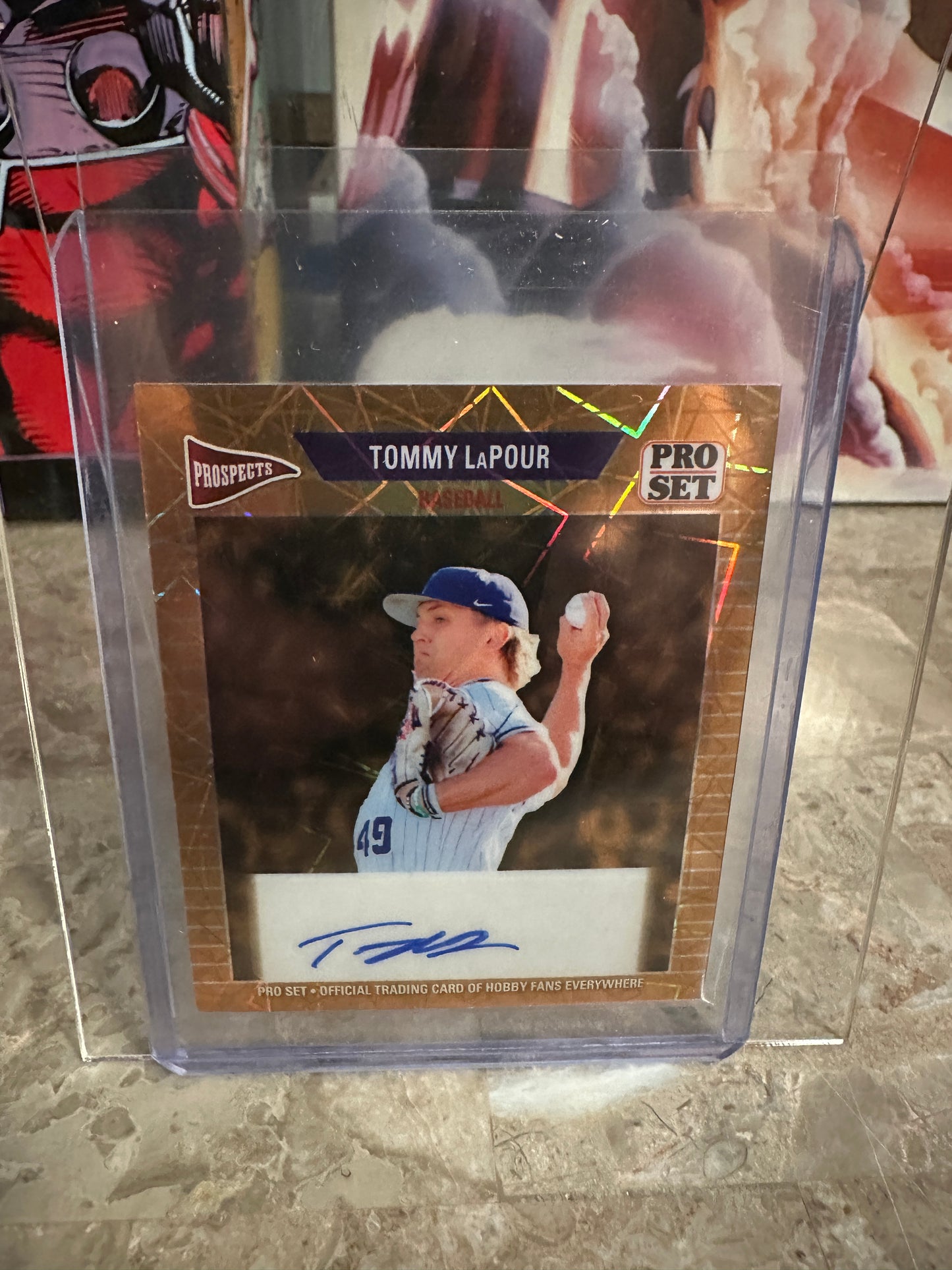 Tommy LaPour 2026 Pro Set 1989 Mini Gold Lazer Autograph 1/1