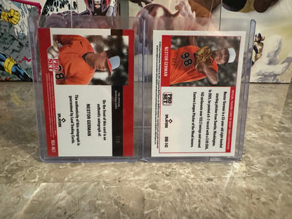 2026 Leaf Pro Set Baseball Nestor German Two-Card Prospect Lot