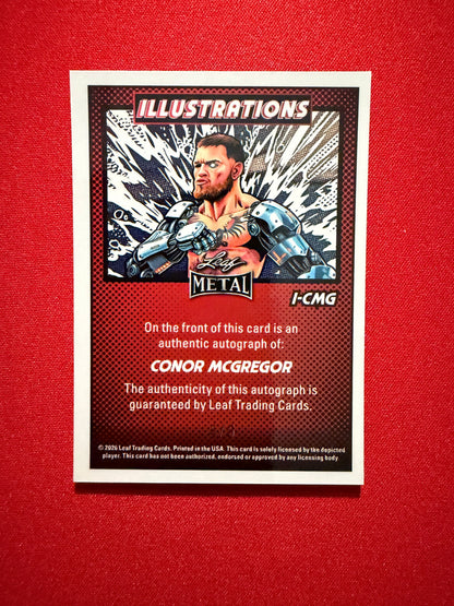 Connor McGregor 2026 Leaf Metal Ring Kings Illustrated Pink /6