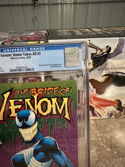 Venom: Sinner Takes All #3 CGC 9.6 WP (1995 Marvel) - 1st She-Venom