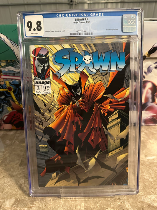 Spawn #3 CGC 9.8 (Marvel 1992) - Brand New Case