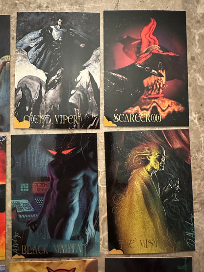 1995 Skybox DC Villains Dark Judgment Lot of 22 Unique