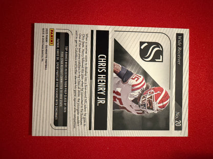 Chris Henry Jr. 2025 Panini Silhouette Football Base Purple /125 #20