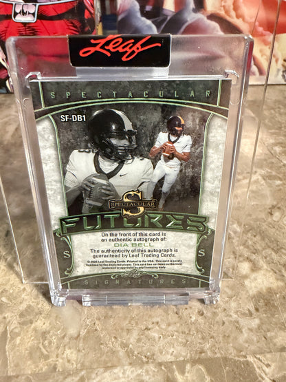 2026 Leaf Spectacular Football Futures Dia Bell Rainbow /3 Auto