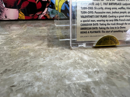 Pamela Anderson #111 Autograph Card (1994 Playboy Sports Time Certified) - 751/2500