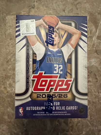2025-2026 Topps Basketball Blaster/Value Box - Ships Same or Next Day