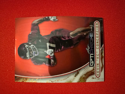Kevin "KC" Concepcion 2026 Leaf Optichrome Football Red Prismatic 1/1 Non-Auto