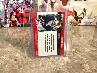 Leonard Moore 2026 Leaf Pro Set Metal Football 1990 Red White Blue /10