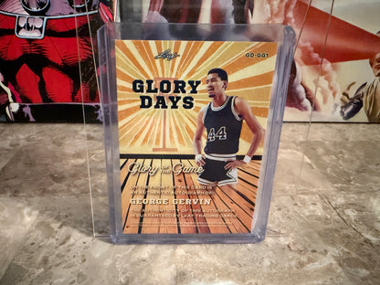 George Gervin 2025 Leaf Glory of the Game Glory Days Rainbow Auto 30/30 Bookend