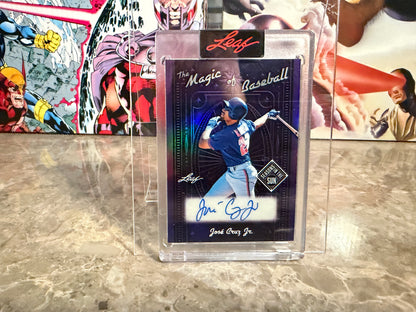 Jose Cruz Jr. 2026 Leaf Seasons In the Sun Magic of Baseball Auto /7