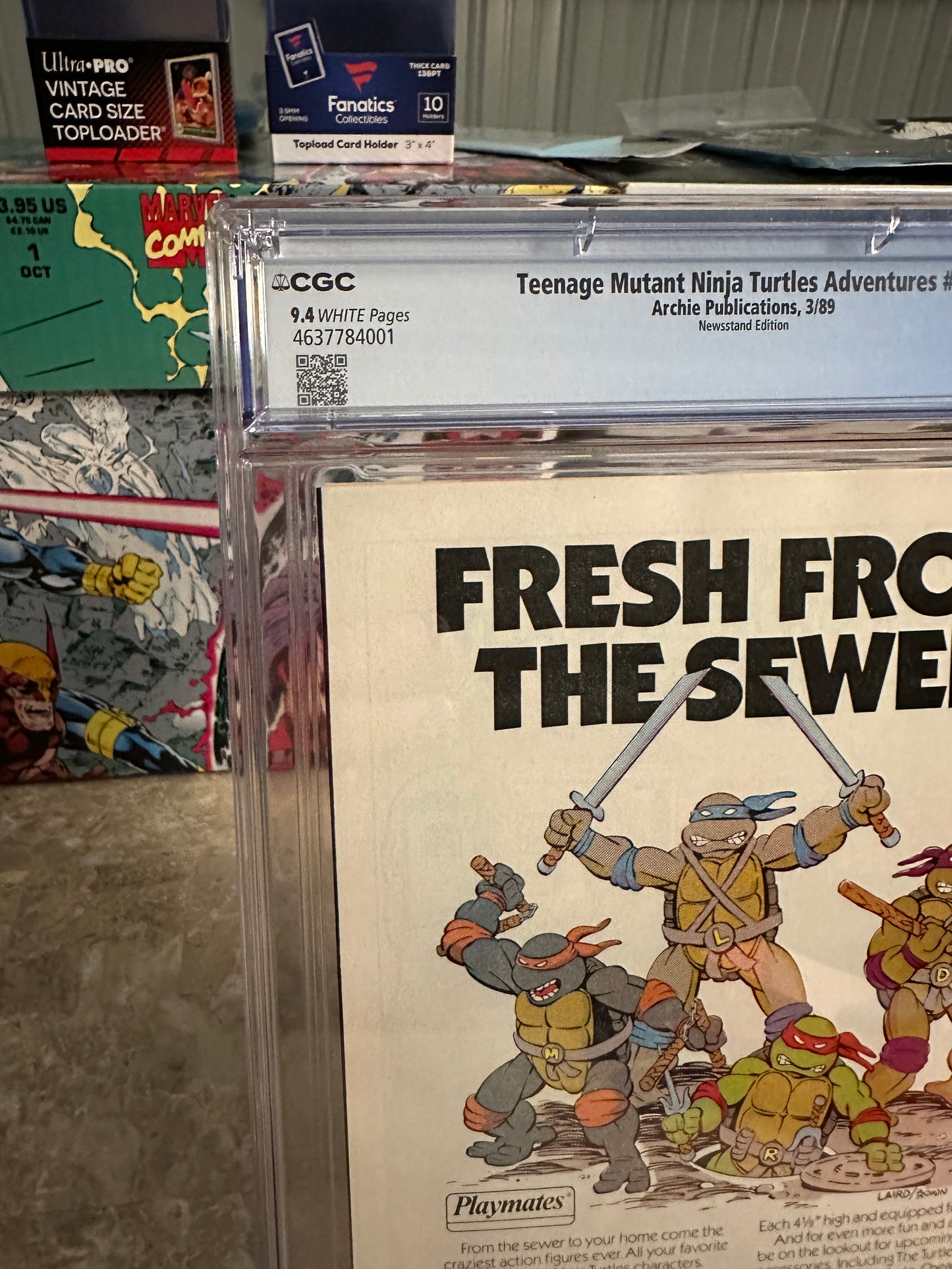 Teenage Mutant Ninja Turtles Adventures #1 Newsstand CGC 9.4 (1989) - New Case
