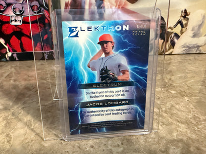 Jacob Lombard 2026 Leaf Electrum Elektron Flash Auto 22/25 2-Card Lot