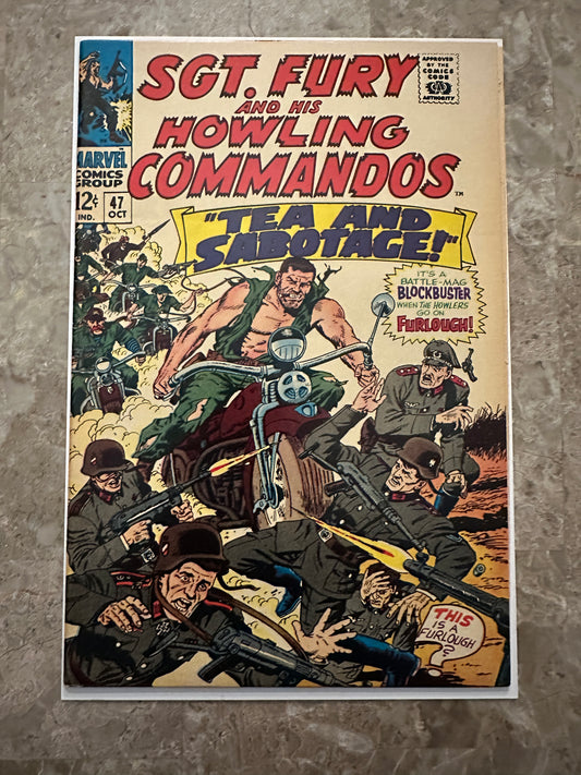 Sgt Fury #47 VF- 7.5-8.0 (Marvel Comics 1967)