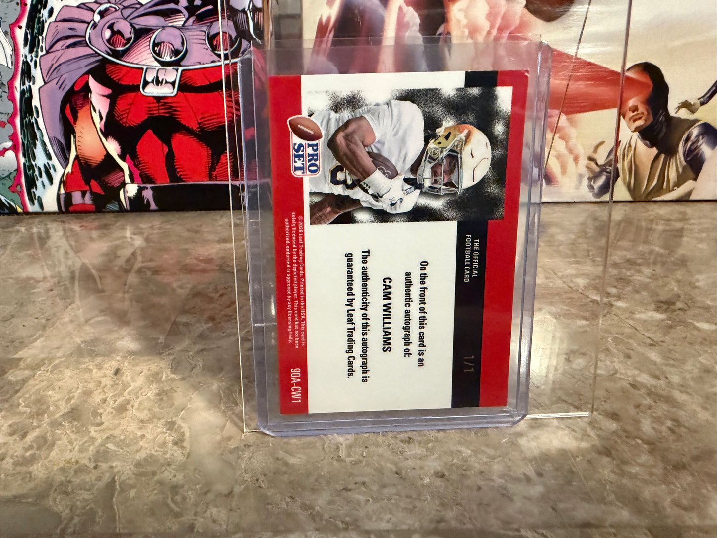 Cam Williams 2026 Leaf Pro Set Metal 1990 RWB Auto 1989 Mini Gold Super Prismatic 1/1 Lot