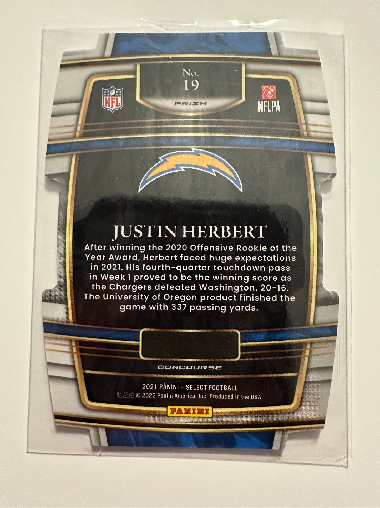 2021 Justin Herbert Card Lot - Die-Cut/Mosaic (2021 Panini)
