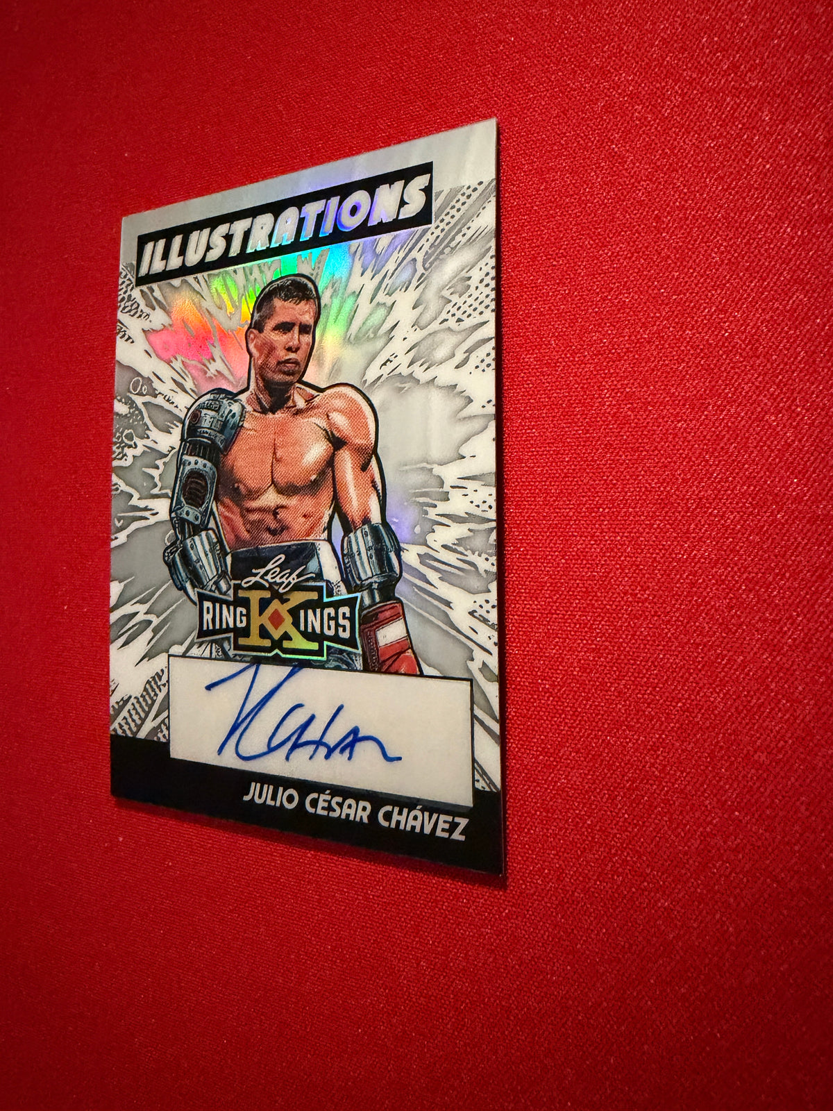 Julio Cesar Chavez 2026 Leaf Metal Ring Kings Illustrations Silver /10