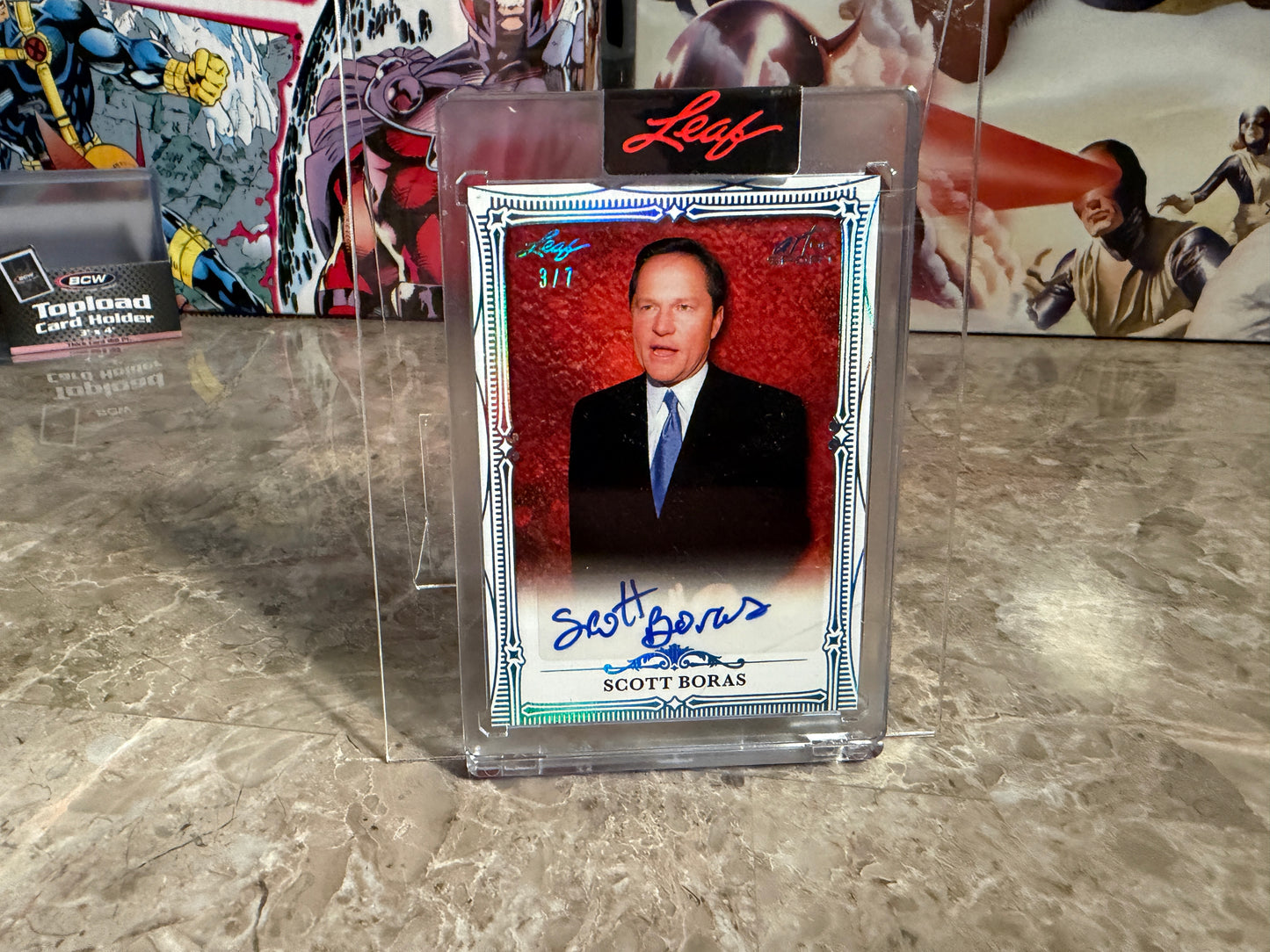 2026 Leaf Art of Sport Scott Boras Base Auto Platinum 3/7