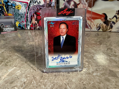 2026 Leaf Art of Sport Scott Boras Base Auto Platinum 3/7