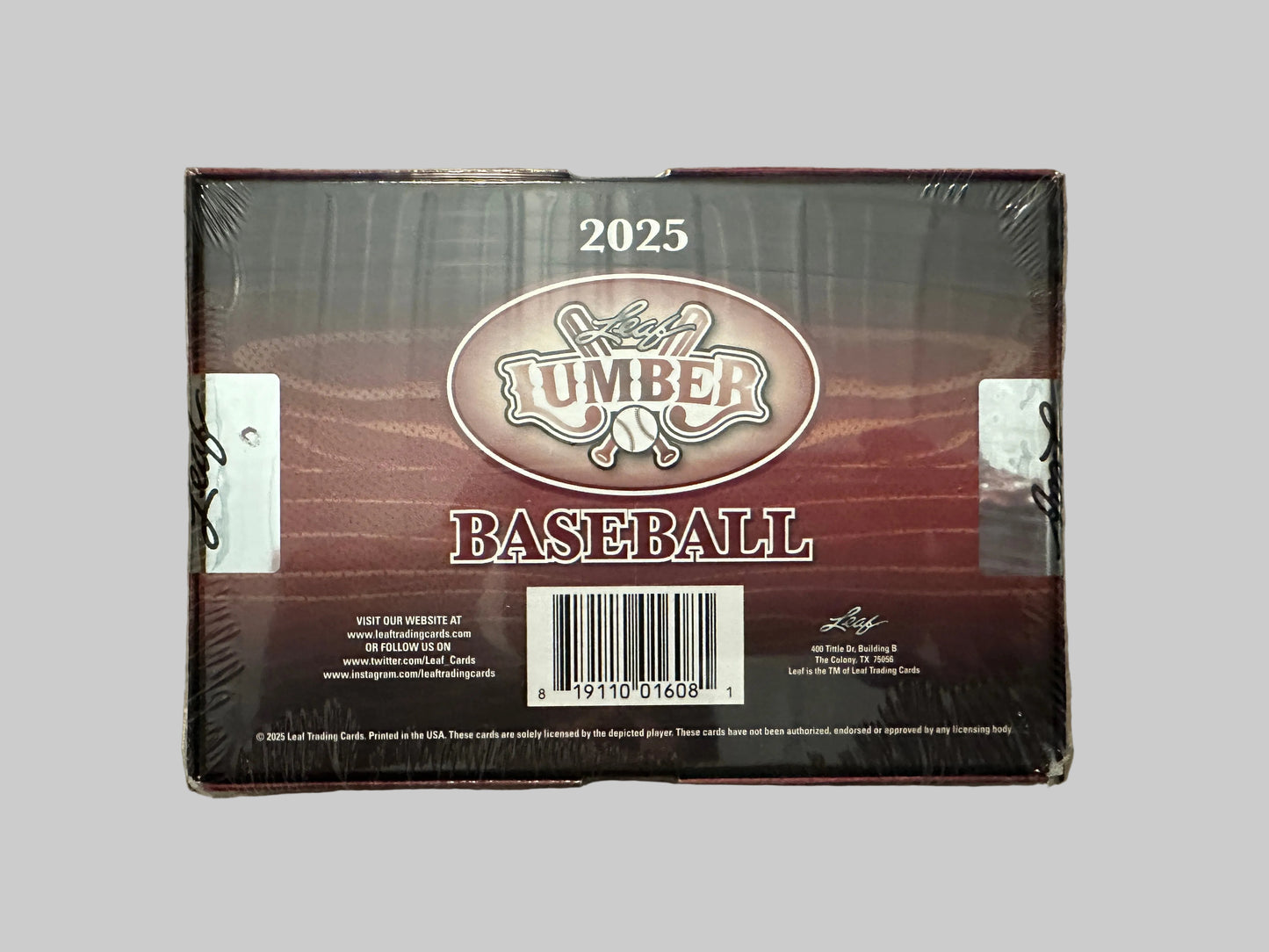 2025 Leaf Lumber Baseball Hobby Box - Available Now
