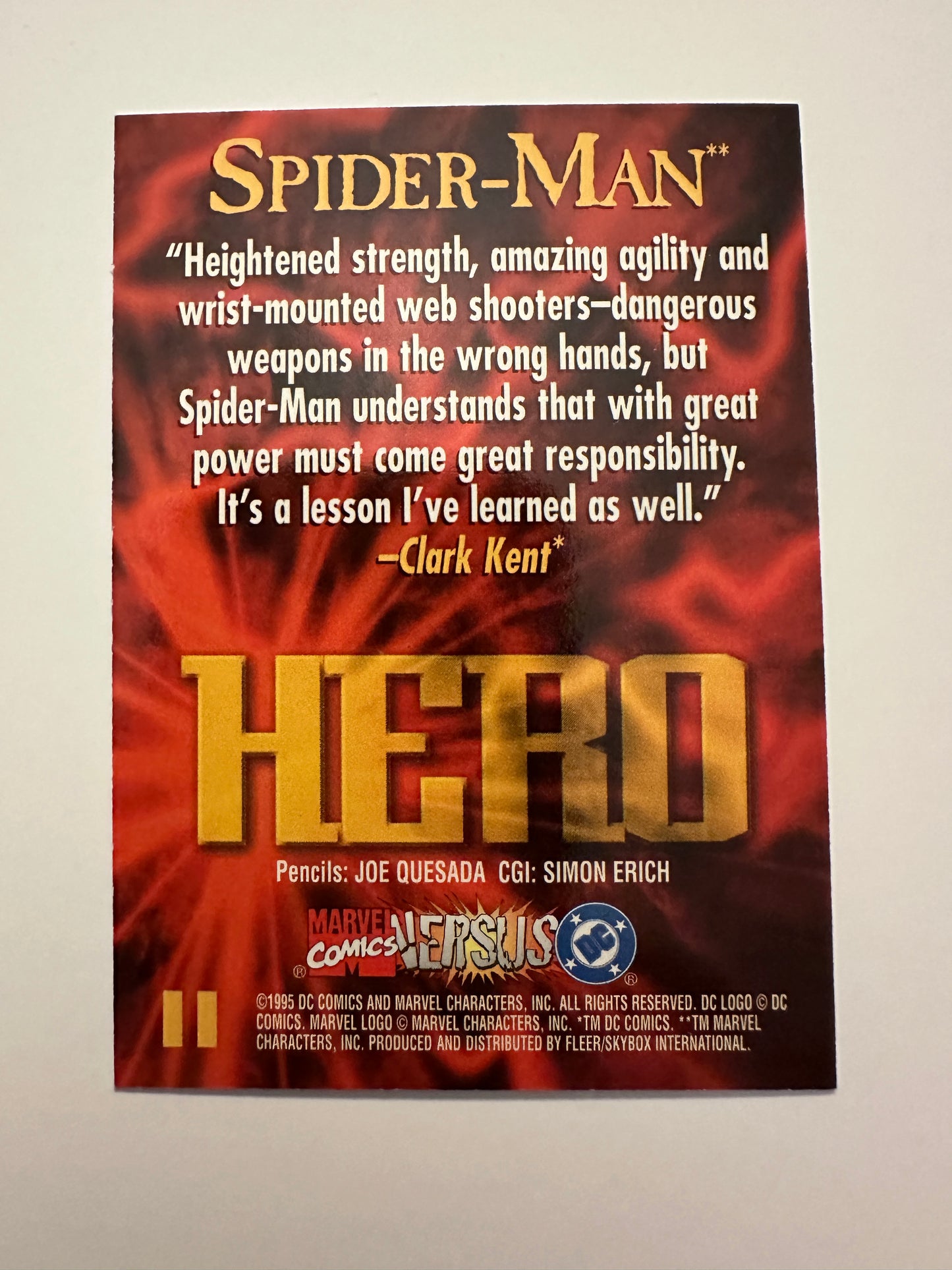 Spider-Man #11 (1995 Fleer DC vs. Marvel) - High grade