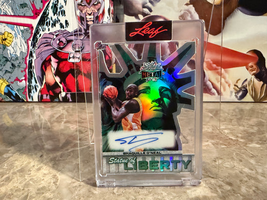 Shaquille O’Neal 2026 Leaf Metal Independence Day Statue of Liberty Auto /7