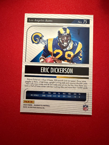 Eric Dickerson 2025 Panini Silhouette Football Base Purple /125