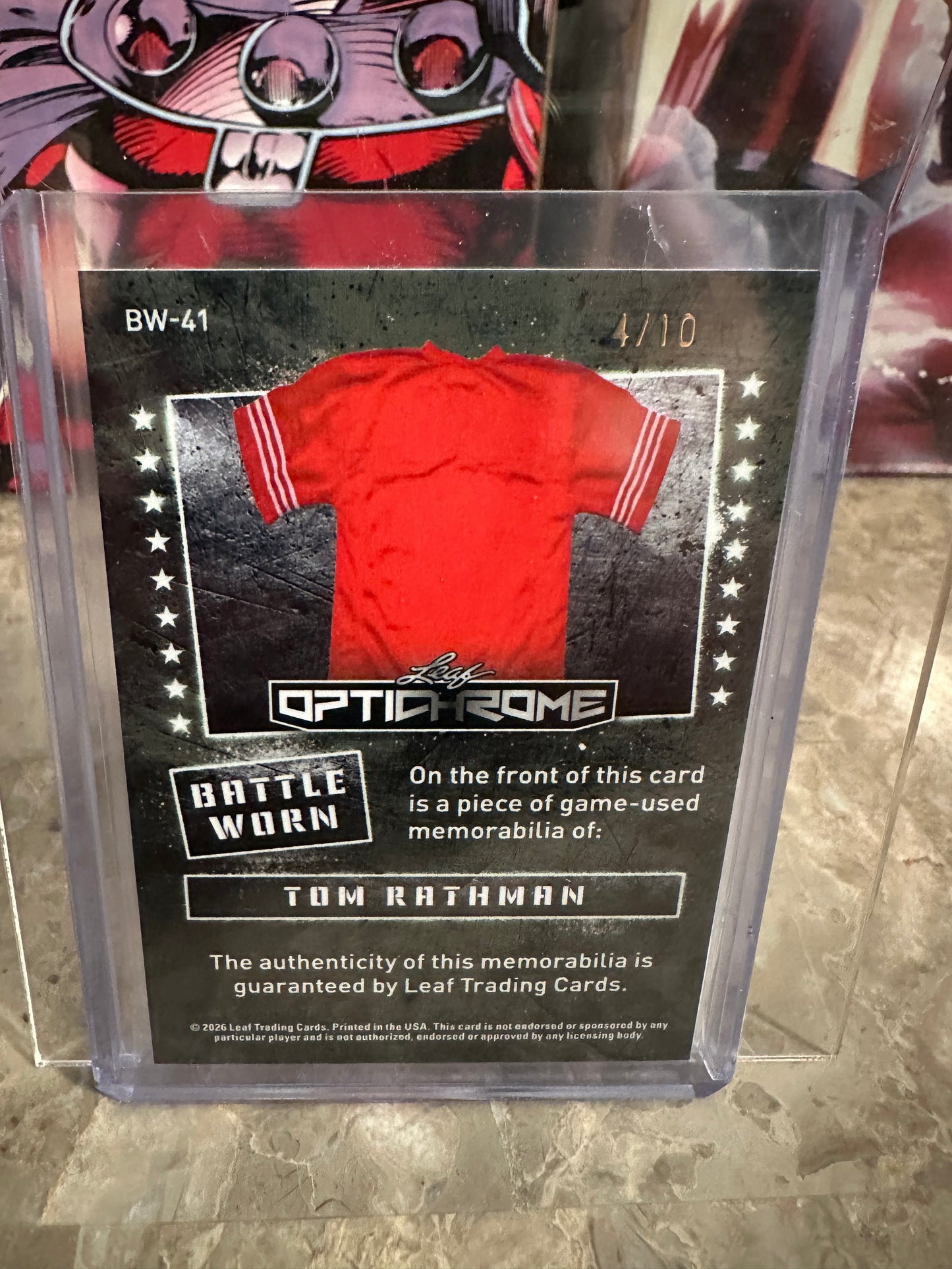 2026 Leaf Optichrome Tom Rathman BATTLE WORN PATCH /10 Silver Crystal 49ers