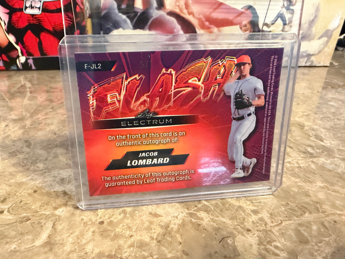 Jacob Lombard 2026 Leaf Electrum Elektron Flash Auto 22/25 2-Card Lot