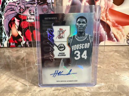 Hakeem Olajuwon 2025-26 Topps Signature Class Shadow Scripts Auto #SS-HO