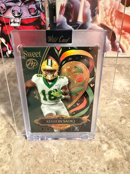 Kenyon Sadiq 2026 Wild Card Wild Art 1/1 Artist Proof Green