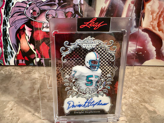 Dwight Stephenson 2026 Leaf Signature Series Base PETG Clear Auto Sparkle 1/1