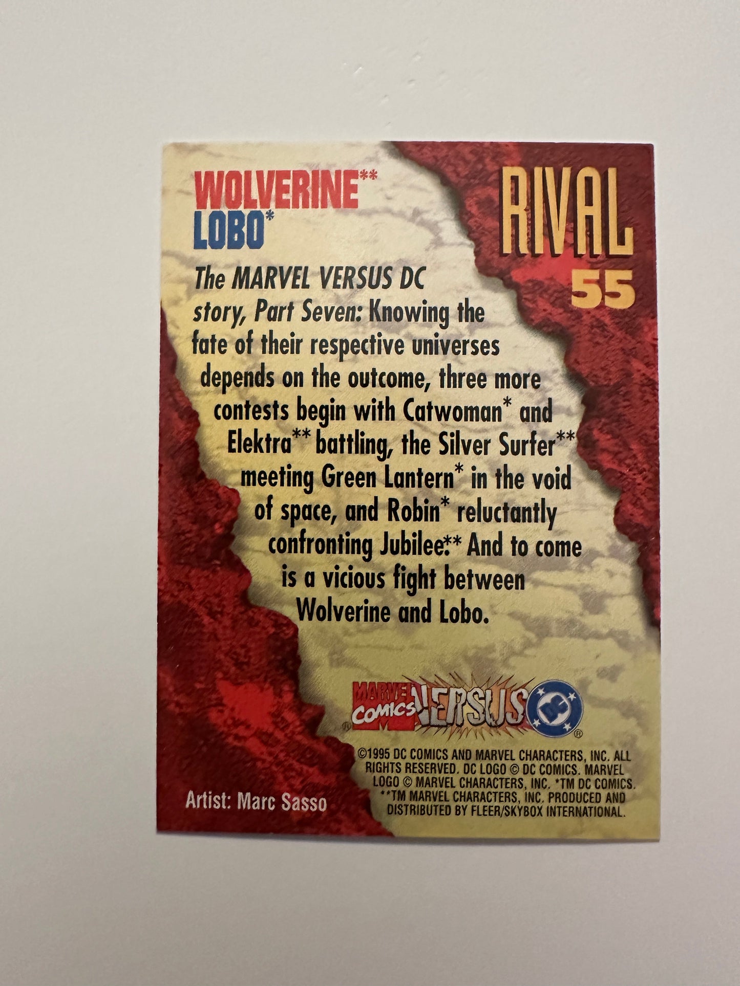 Wolverine/Lobo #55 (1995 Fleer DC vs. Marvel) - High grade