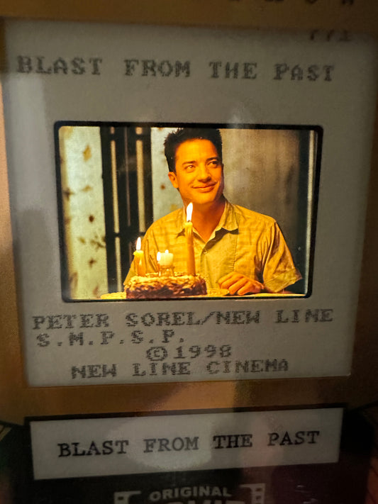 2026 Leaf Slideshow BRENDAN FRASER Blast From The Past Metal /25 35mm SLIDE