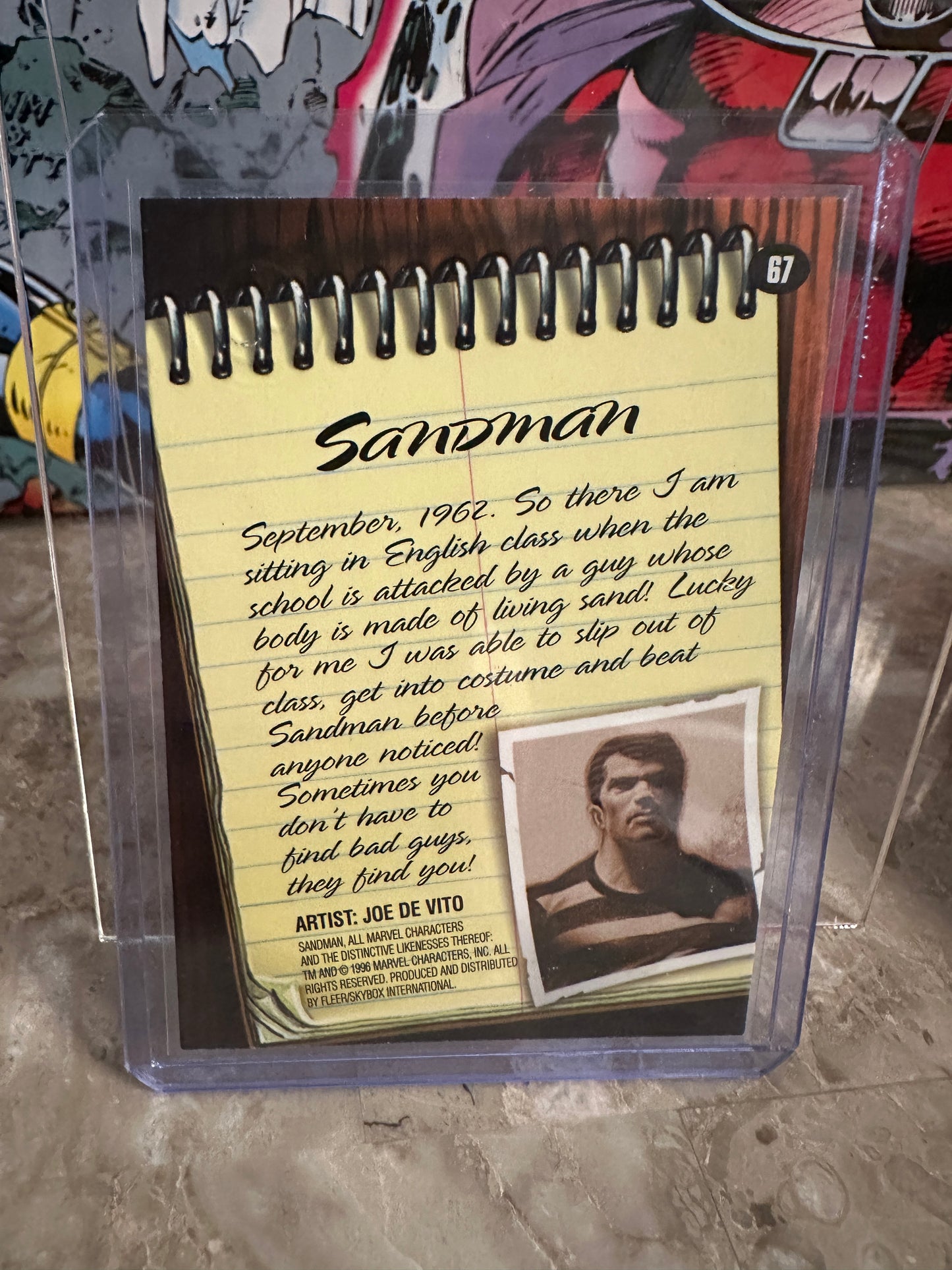 Sandman #67 (1996 Marvel Fleer Spider-Man Premium) - High grade