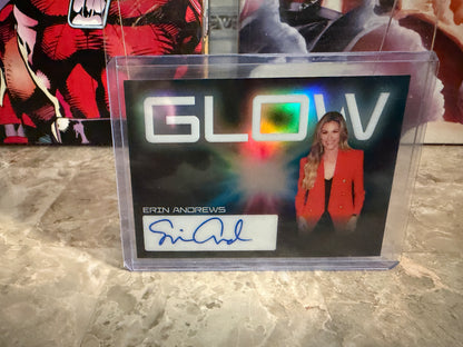 Erin Andrews 2025 Leaf Optichrome Baseball Glow Auto 3/3 Bookend