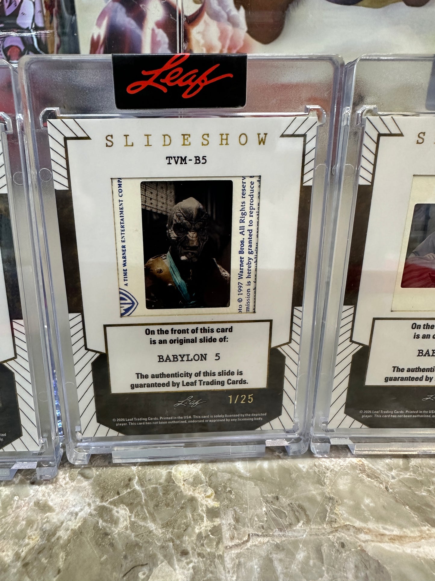 2026 Leaf Slideshow BABYLON 5 Metal /25 Drazi + Bill Mumy + Stephen Franklin LOT