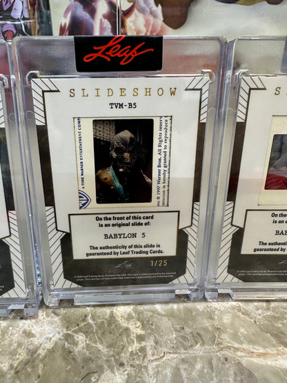 2026 Leaf Slideshow BABYLON 5 Metal /25 Drazi + Bill Mumy + Stephen Franklin LOT