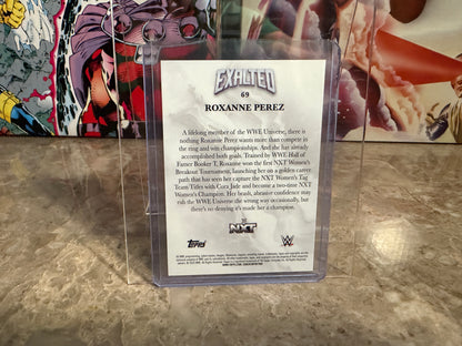 Roxanne Perez 2026 Topps Exalted WWE Exalted Base Aqua /99 #69