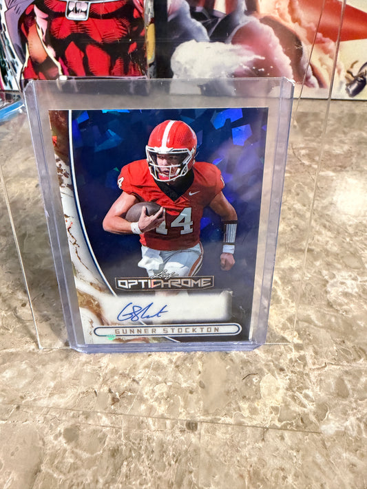 2026 Leaf Optichrome Gunner Stockton Blue Crystal Auto /5