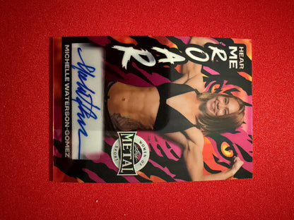 Michelle Waterson-Gomez 2026 Leaf Metal Women Of Sport Hear Me Roar Pink Auto