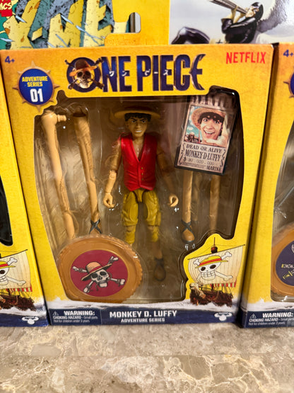 🏴‍☠️ One Piece (Netflix Live-Action) Adventure Series 01 – 3-Figure Full Set