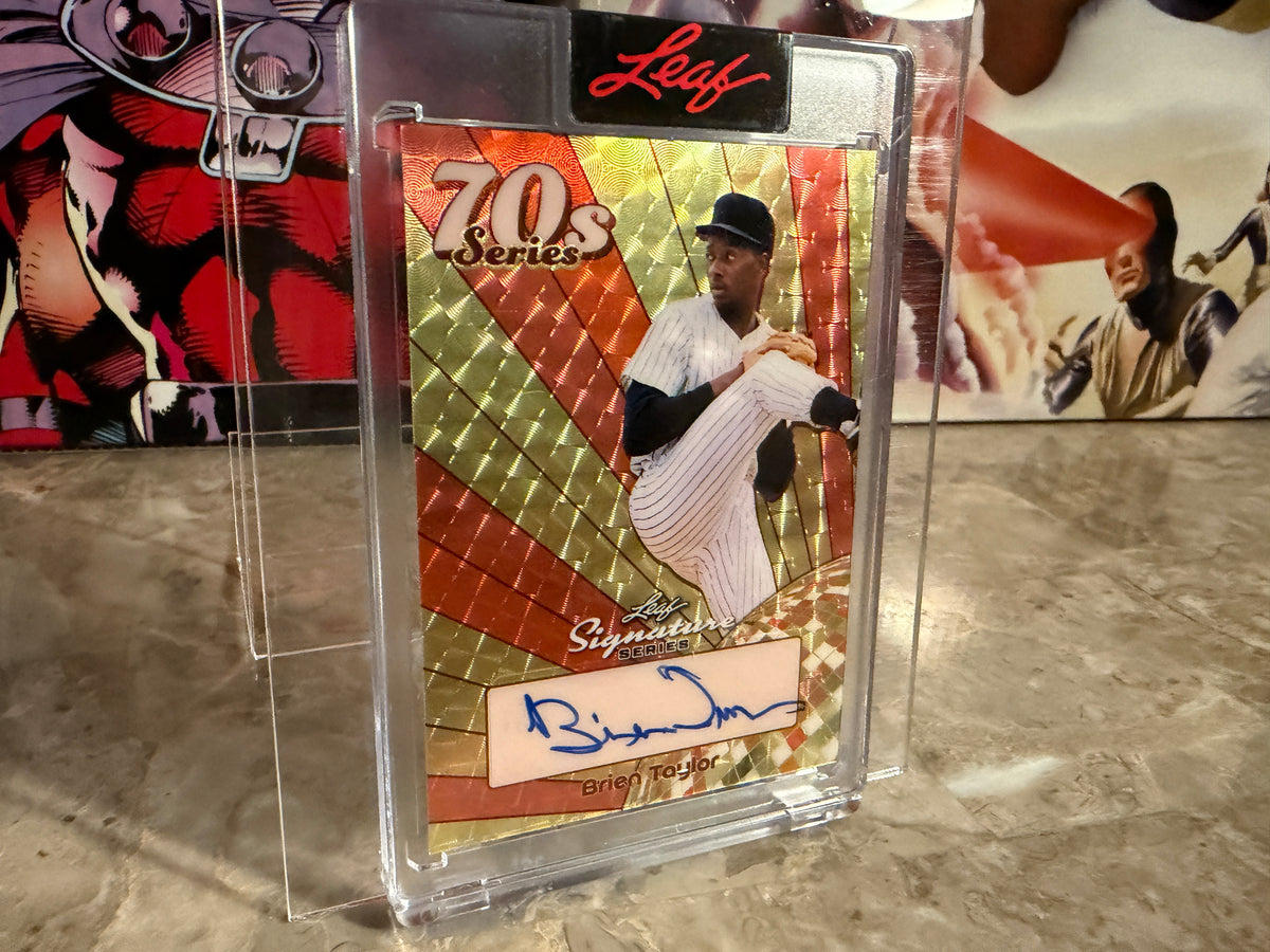 Brien Taylor 2026 Leaf Signature Series 70s Auto Gold Super Prismatic 1/1