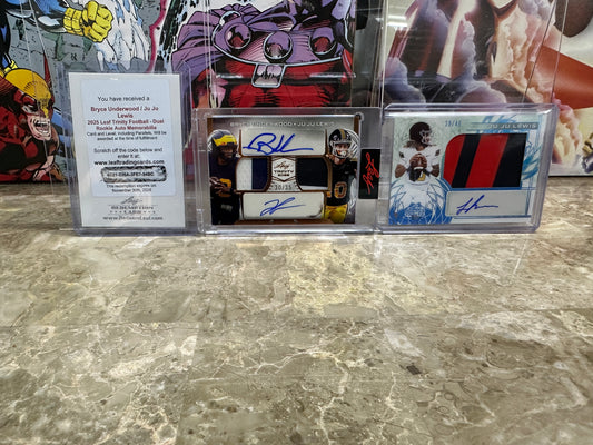 Underwood Juju Lewis Dual RPA + Juju RPA Lot 2025 Leaf Trinity RC