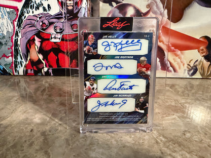 Peyton Manning Brees Favre Montana 2026 Leaf Signature Series The Ocho 8-Auto 1/1