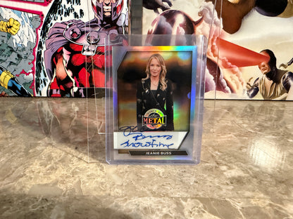 Jeanie Buss 2026 Leaf Women of Sport Base Auto "Showtime" Inscription 10/10
