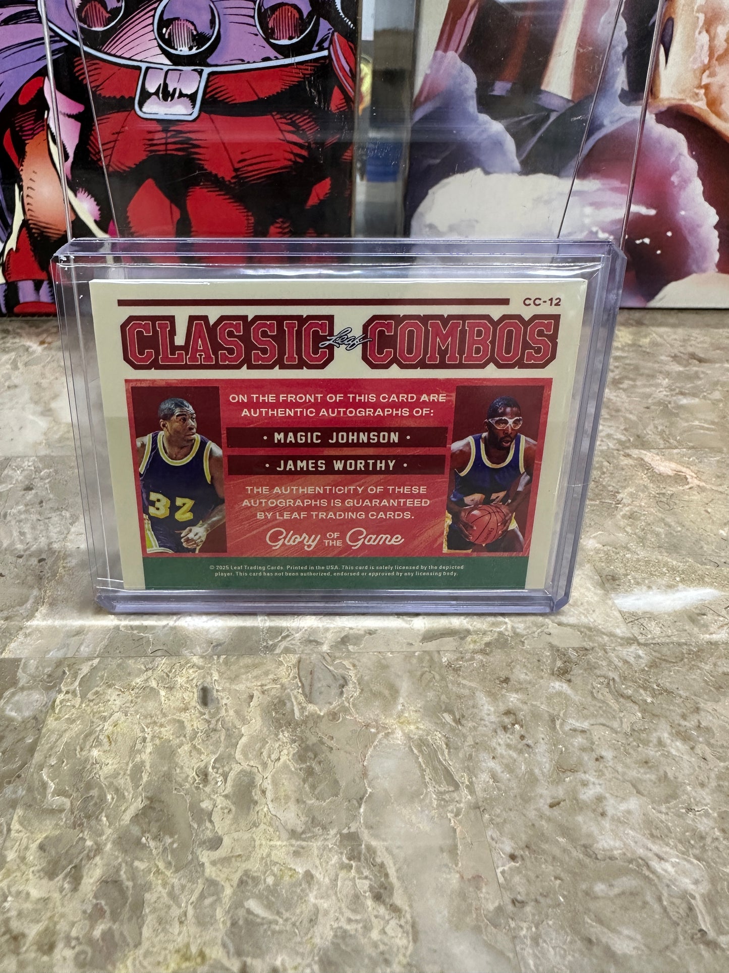 2025 Leaf Glory of the Game Magic Johnson James Worthy DUAL AUTO /25 Lakers