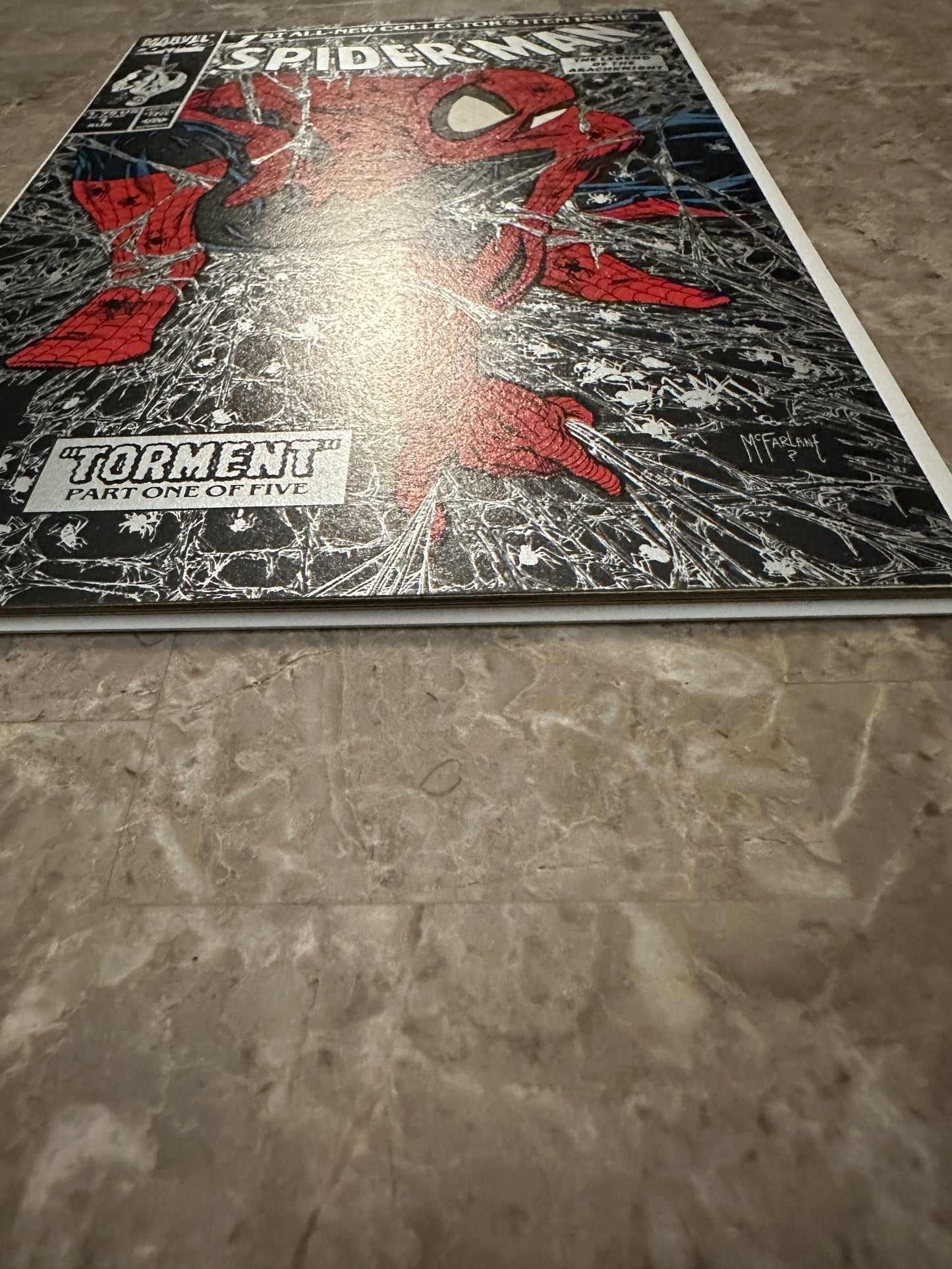 Spider-Man #1 Silver NM- 9.2-9.4 (1990 Marvel Comics)