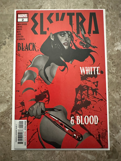 Elektra Black White and Blood #2 NM+ 9.6-9.8 (2021 Marvel) - Adam Hughes Cover